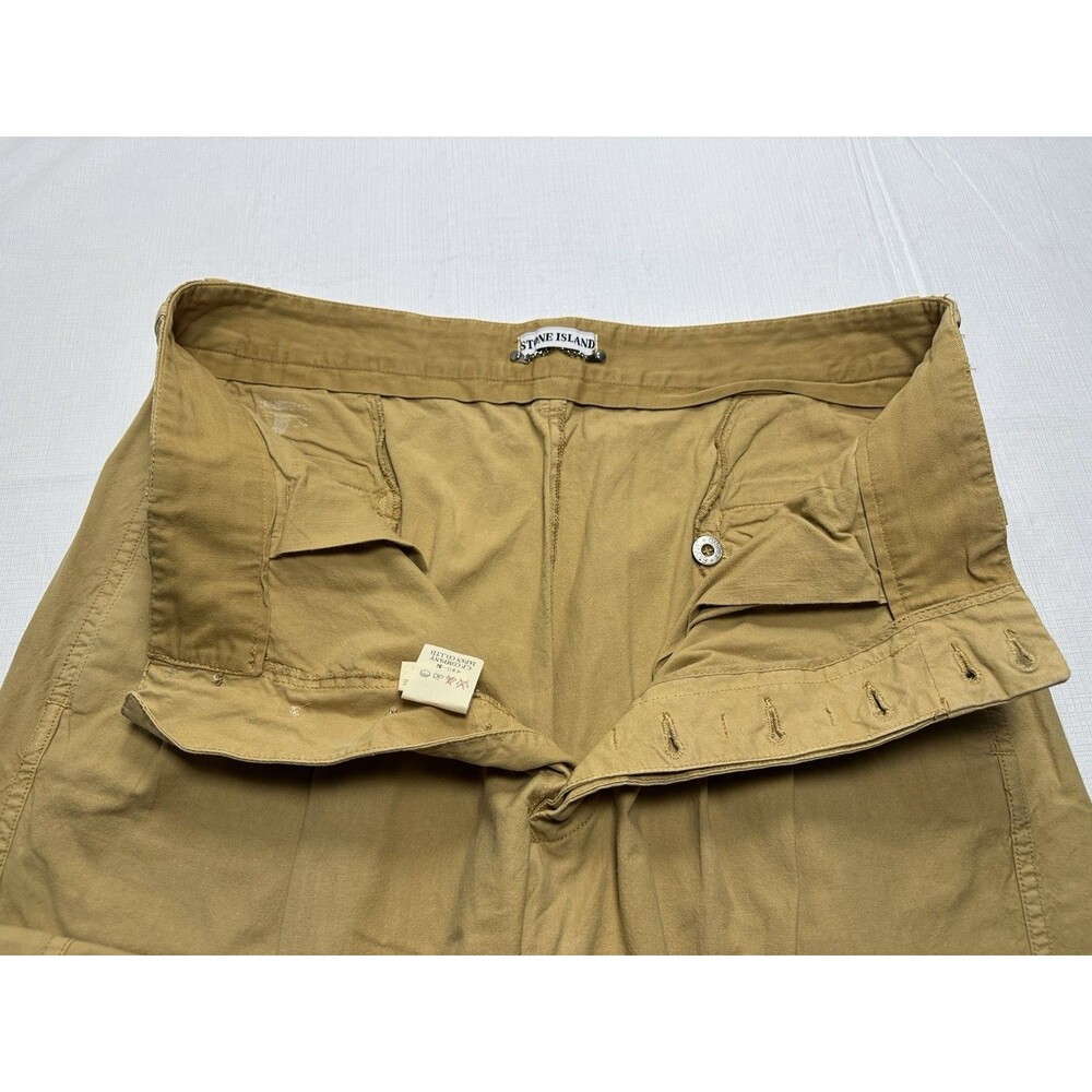 Vintage Stone Island C.P. Company 100% Cotton Pique Button Fly Pants 52 Italy - Picture 6 of 16